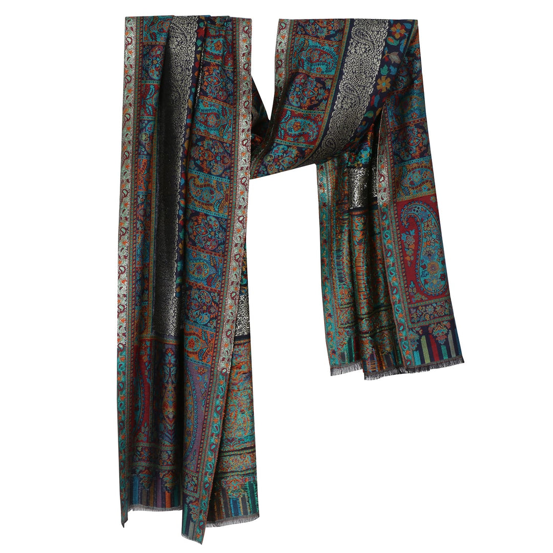 Him/Her Kani Zari Modal Wool Stole - 117