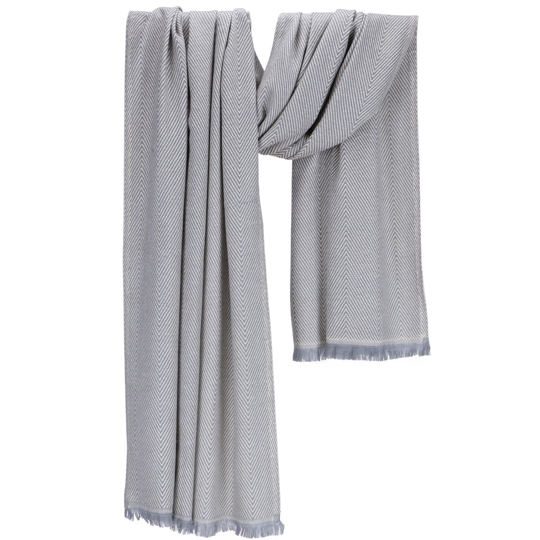 Him/Her Chevron Acrylic Wool Stole - 120